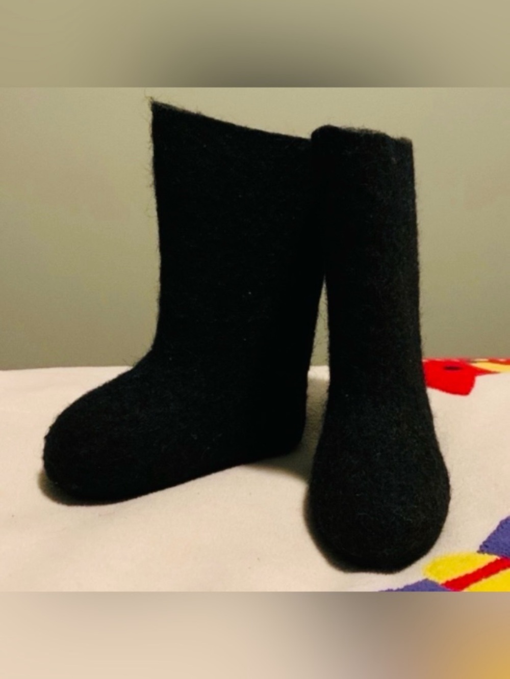 Baby’s Black Russian Boiled Wool Felt Boots - Cozy Winter Footwear